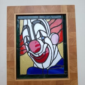 Tiffany asztali kép. Bohóc