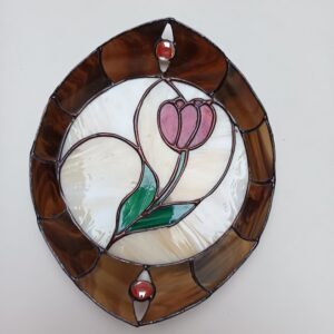 Tiffany tulipános tál