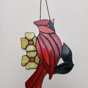 Vörös kardinális pinty, falikép