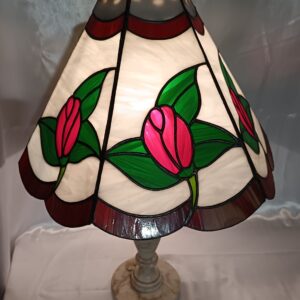 Tiffany rózsás lámpa